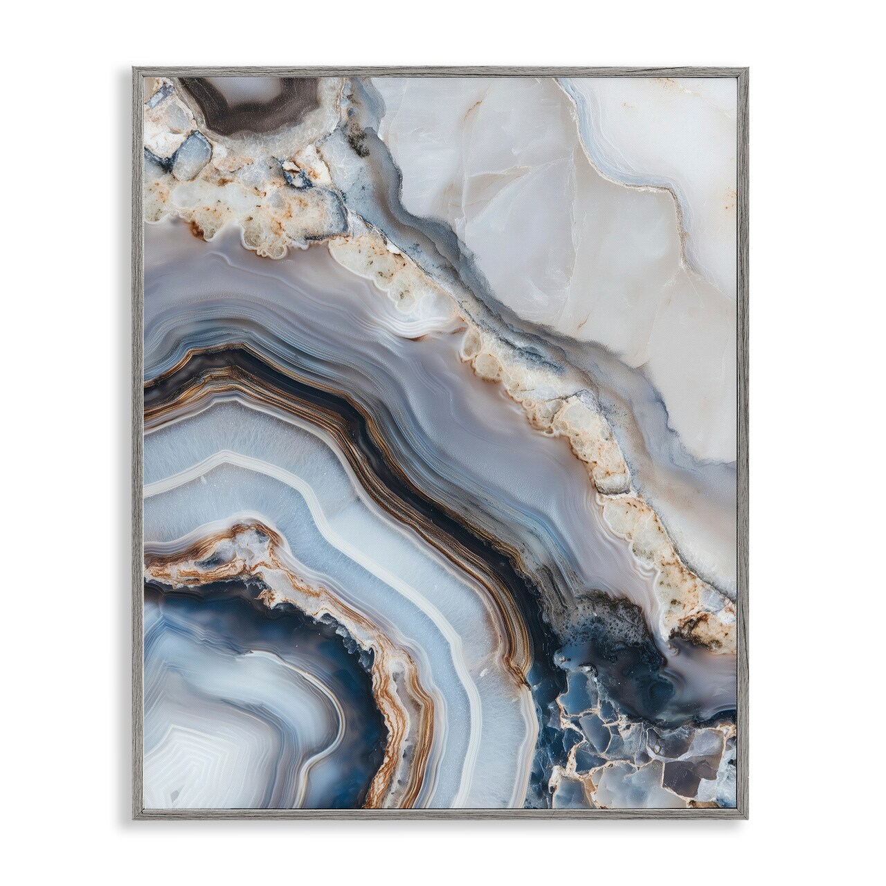 Stupell Industries Geode Gemstone Layers Framed Giclee, design by Svetlana Aleynikova